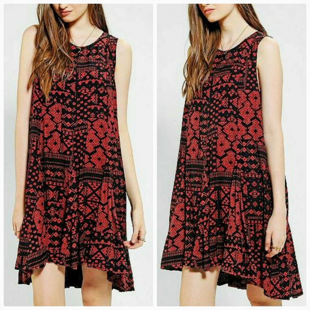 Urban Outfitters Ecote Geo Tribal Swing Dress - Picture 1 of 4